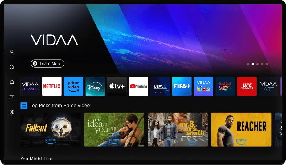 Hisense proqram ekranı