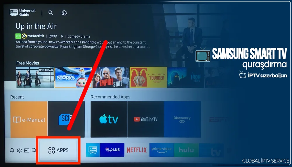 Samsung pultunda Home düyməsi